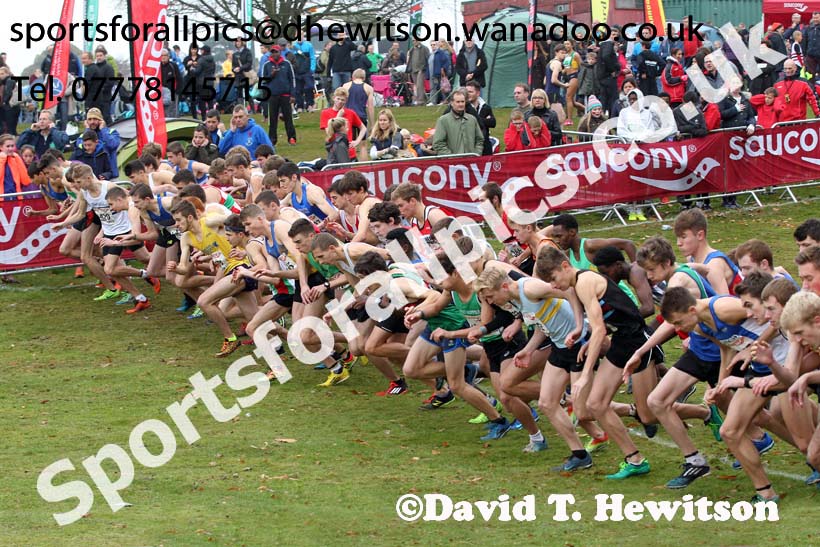 Junior men, National Cross Country Relays, Berry Park, Mansfield. Photo: David T. Hewitson/Sports for All Pics